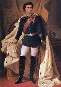 Ferdinand von Piloty King Ludwig II of Bavaria in generals' uniform and coronation robe Spain oil painting artist